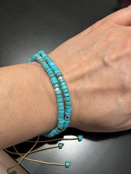 SET 2 BRĂȚĂRI DISCURI TURCOAZ