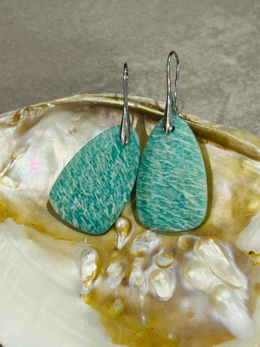 Cercei cu amazonit GLORIA