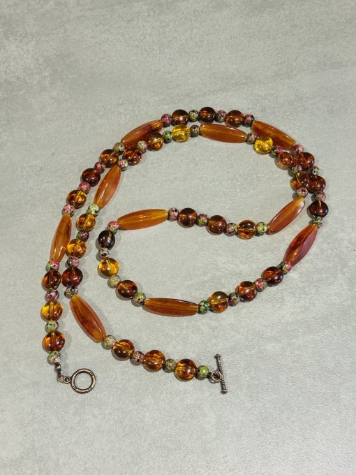 Colier aspect chihlimbar DAFINA