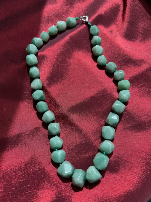 COLIER AVENTURIN VERDE „GOOD LUCK”