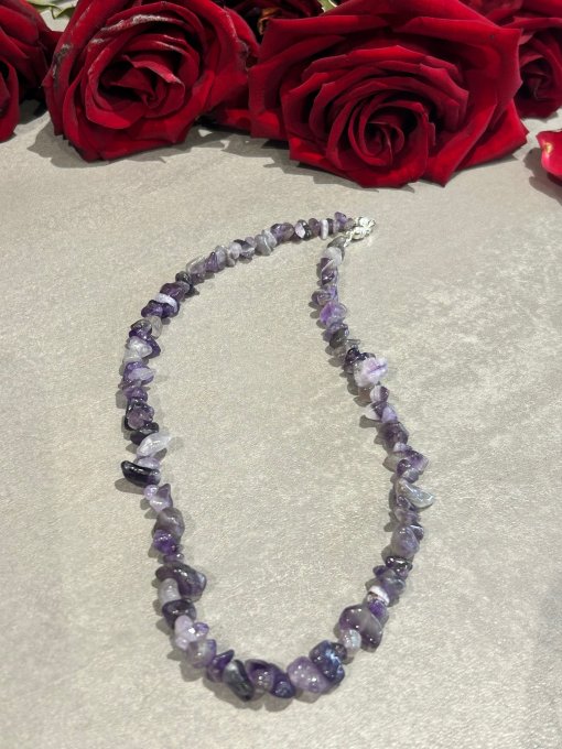 Colier chipsuri ametist ANGELINE