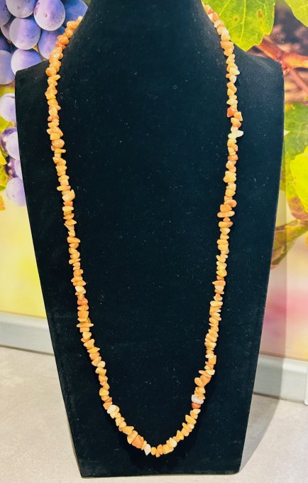 Colier chipsuri aventurin roșu ELVIRA