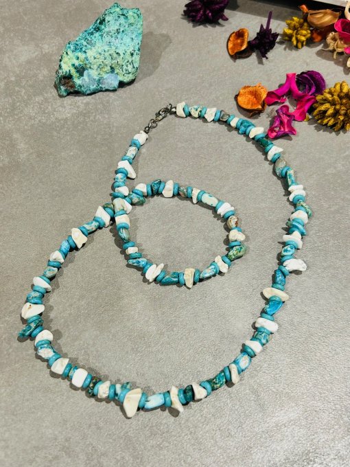 Colier handmade chipsuri regalite TURCOAZ