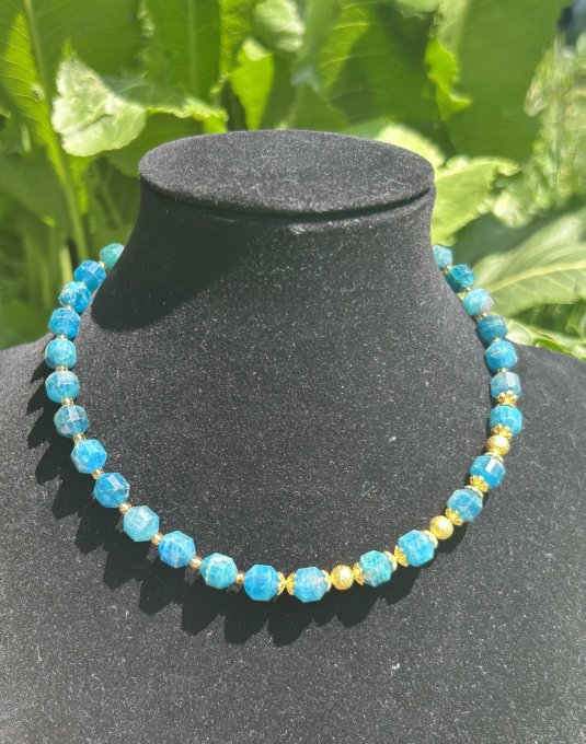 Colier handmade apatit 10 mm AYAN DAPHNE