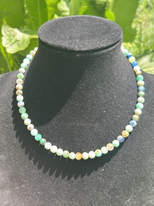 Colier handmade din azurit  ARTEMISA