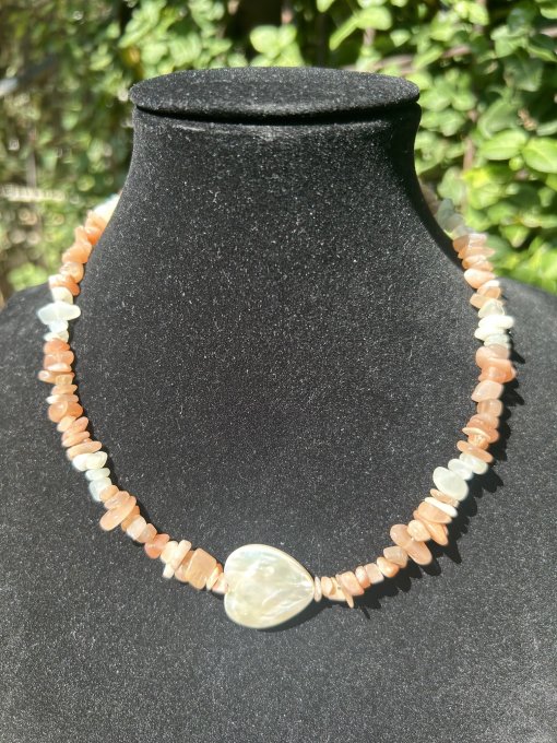 Colier Handmade Piatra Soarelui Piatra Lunii SIDEF - ANGELIA
