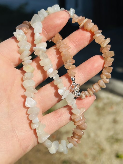 Colier Handmade Piatra Soarelui și Piatra Lunii SELENA