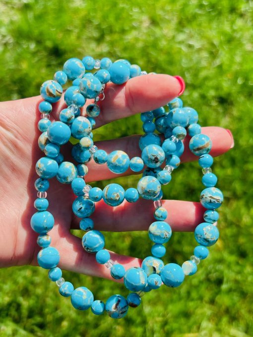 Colier Handmade Sidef BLUE AUTHENTIC OCEAN