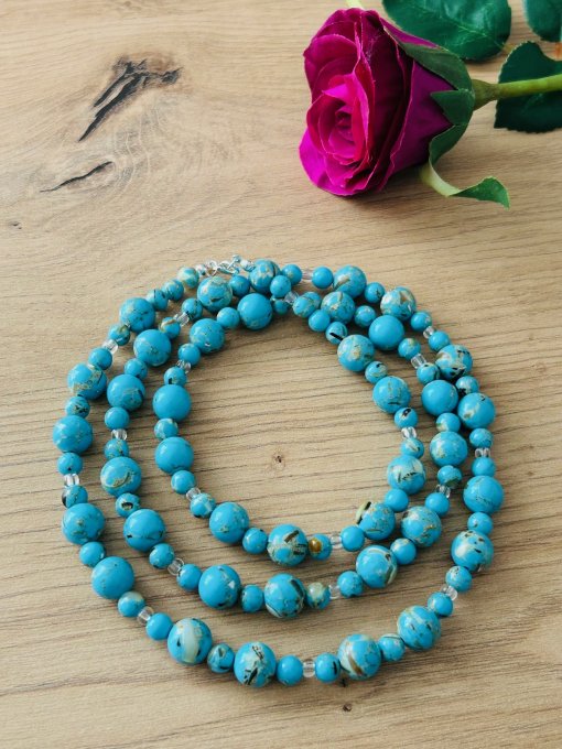 Colier Handmade Sidef BLUE AUTHENTIC OCEAN