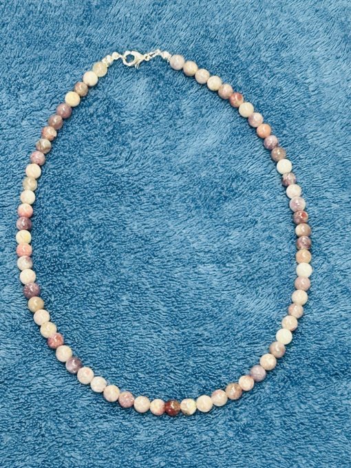 Colier handmade turmalină roz PATRICIA