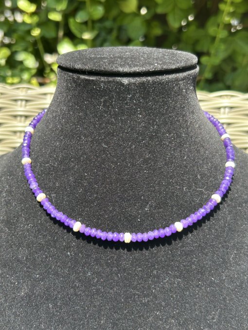 Colier Jad Violet & Perle LADY VIOLET