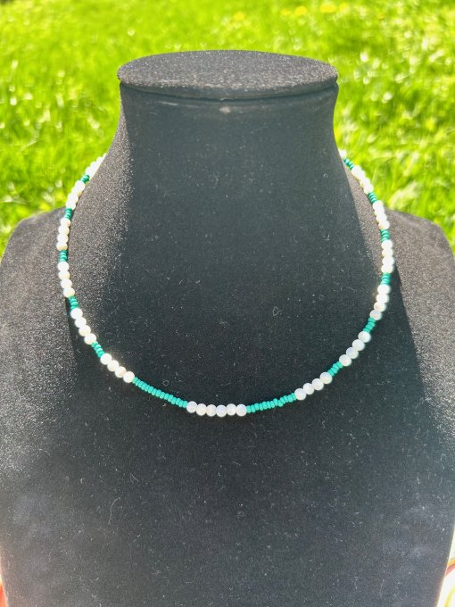 Colier minimalist Sidef & Turcoaz Natural ETERNUL FEMININ