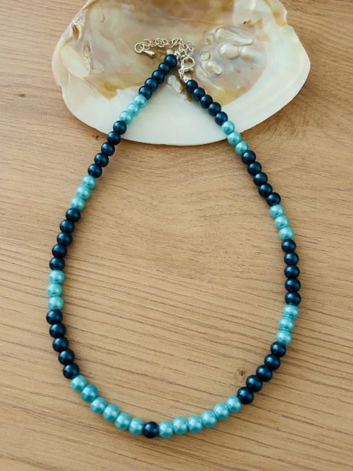 Colier perle albastru sky ILKNUR