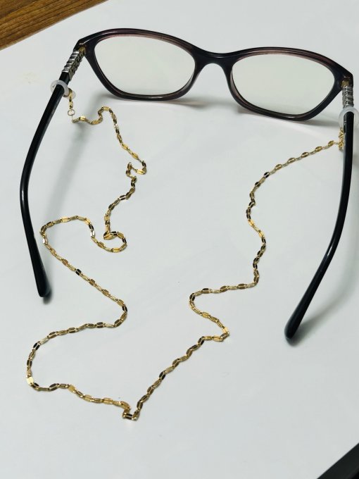 Lanț ochelari damă zale aurii