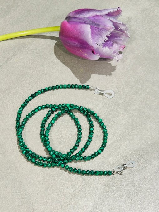 Lanț ochelari malachit de sinteză ILINCA