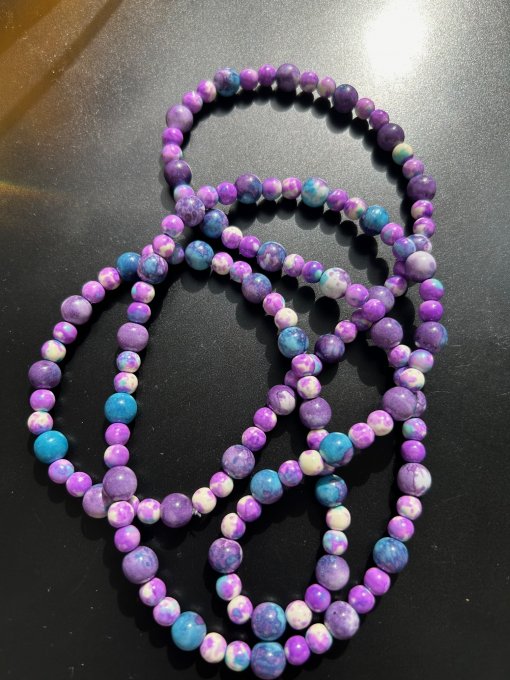 Colier mărgele mov „SAKURA VIOLET CROWN”